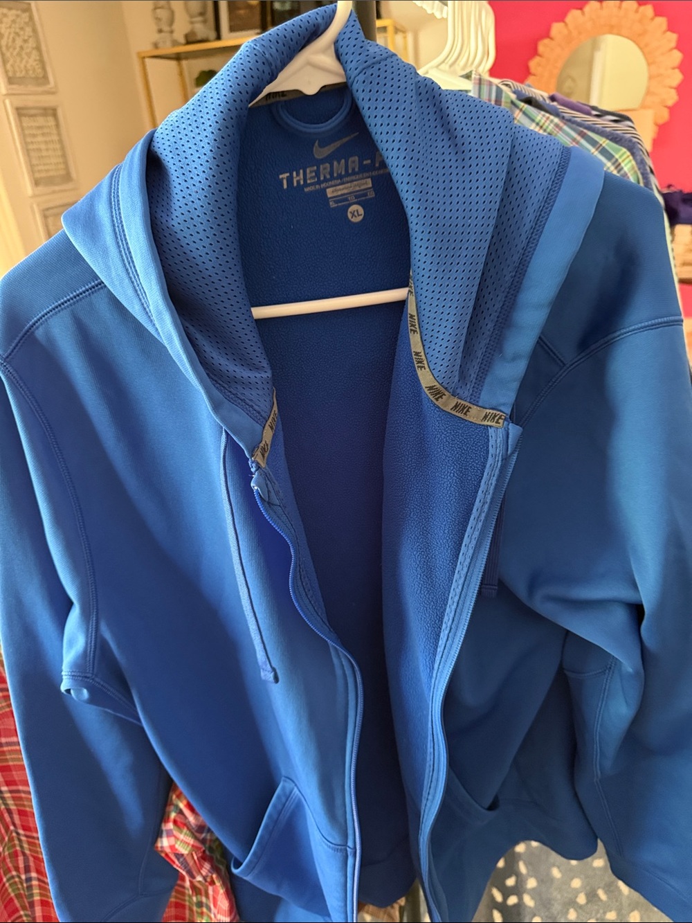 Nike Blue Therma-FIT Zip Hoodie